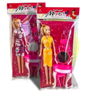 عروسک باربی با میز آرایش